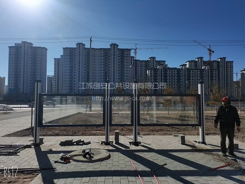 甘肅蘭州學(xué)校定制候車(chē)亭